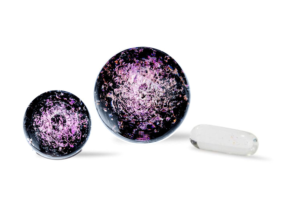 Itsvaping | Terp Slurper Marble Pill Set | Purple Galaxy Dichro