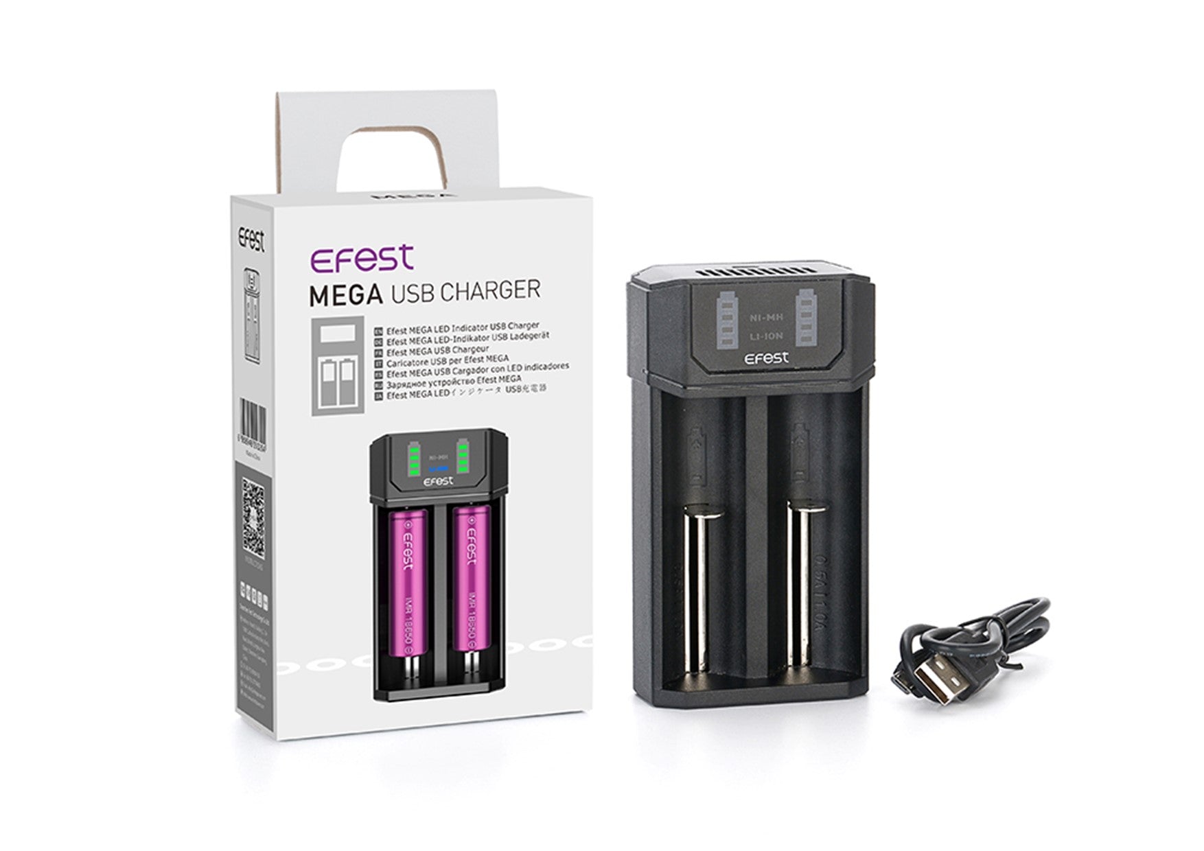 Efest | Mega USB (2 Bay) Charger